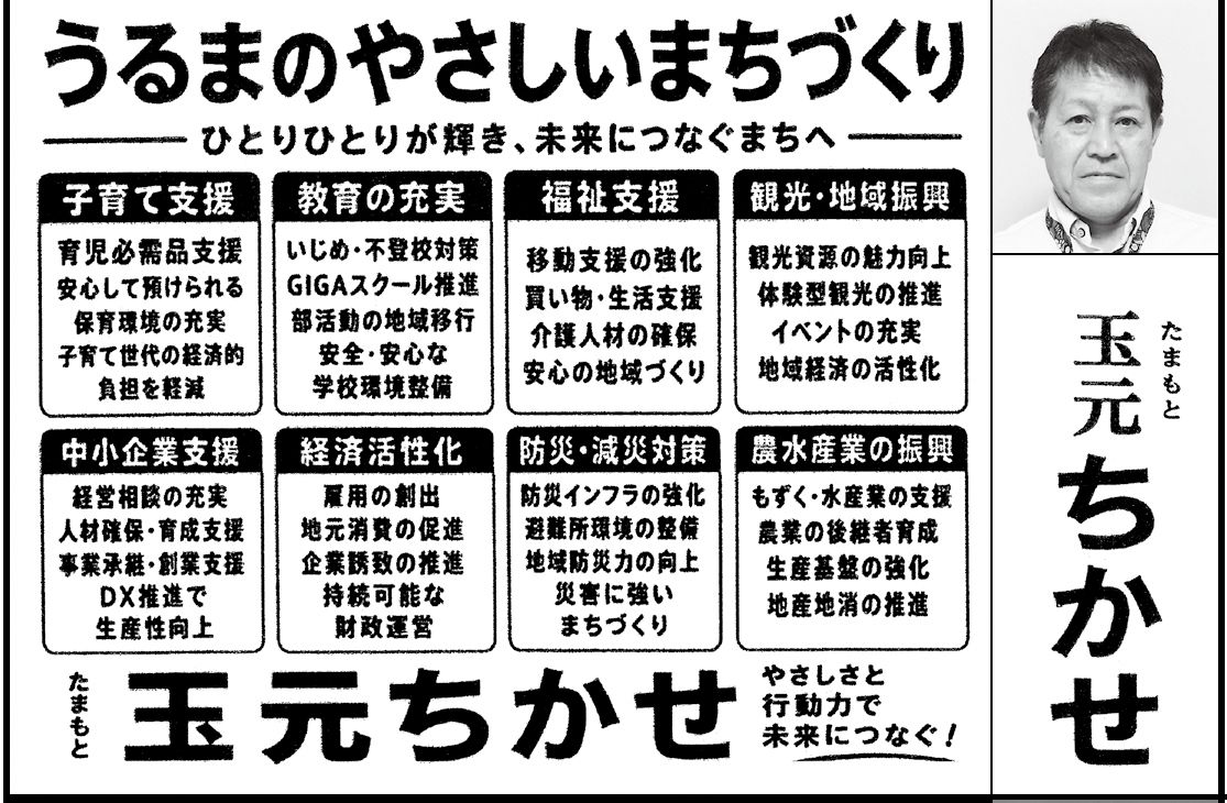 玉元 ちかせの選挙公報の掲載枠